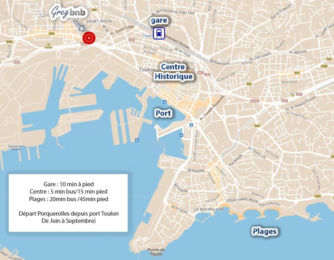 Gregbnb - Design 25m2 - Ascenseur - Wifi - 10min Gare Toulon